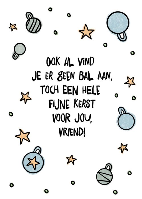 Greetz | Kerstkaart | Voor jou Vriend