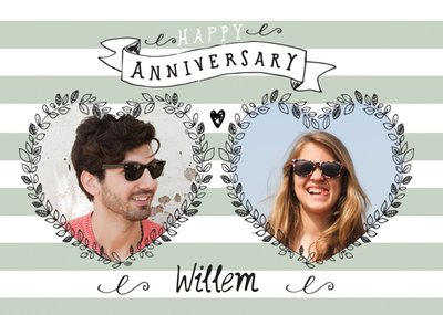 Greetz | Jubileum kaart | Happy Anniversary fotokaart
