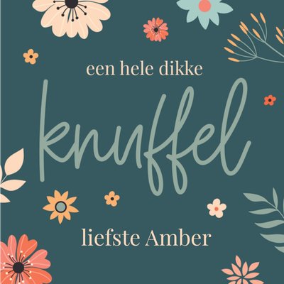 Papercute | Denken aan kaart | Dikke knuffel | Met naam