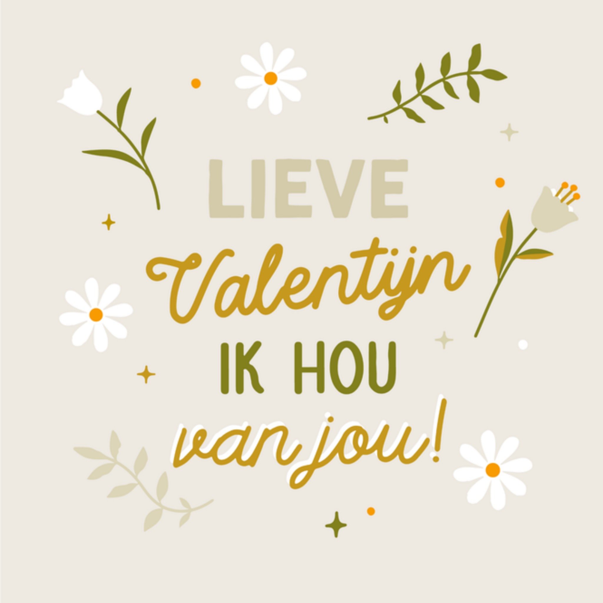 Greetz Valentijnskaart Lieve Valentijn Vierkant