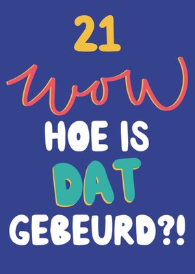 Greetz | Verjaardagskaart | 21 wow