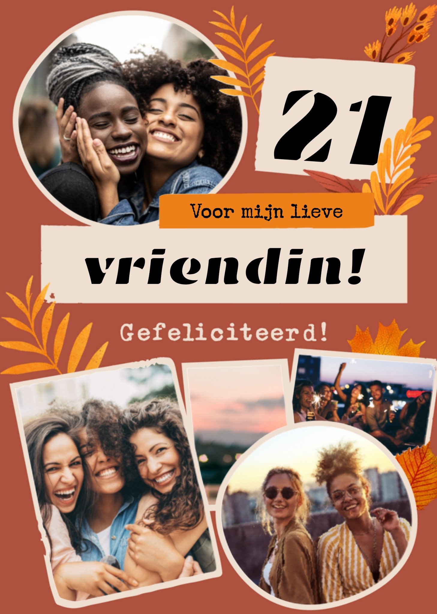 Greetz Verjaardag Herfst Vriendin Foto Standard Card