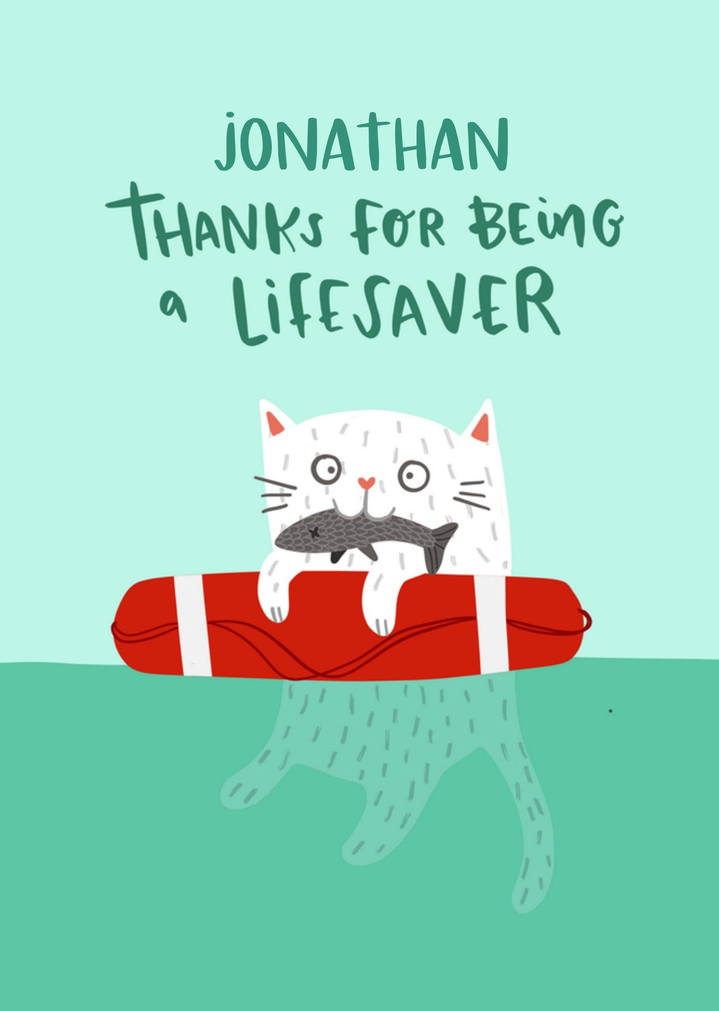 Bedankkaart met naam Kaart Lucy Maggie