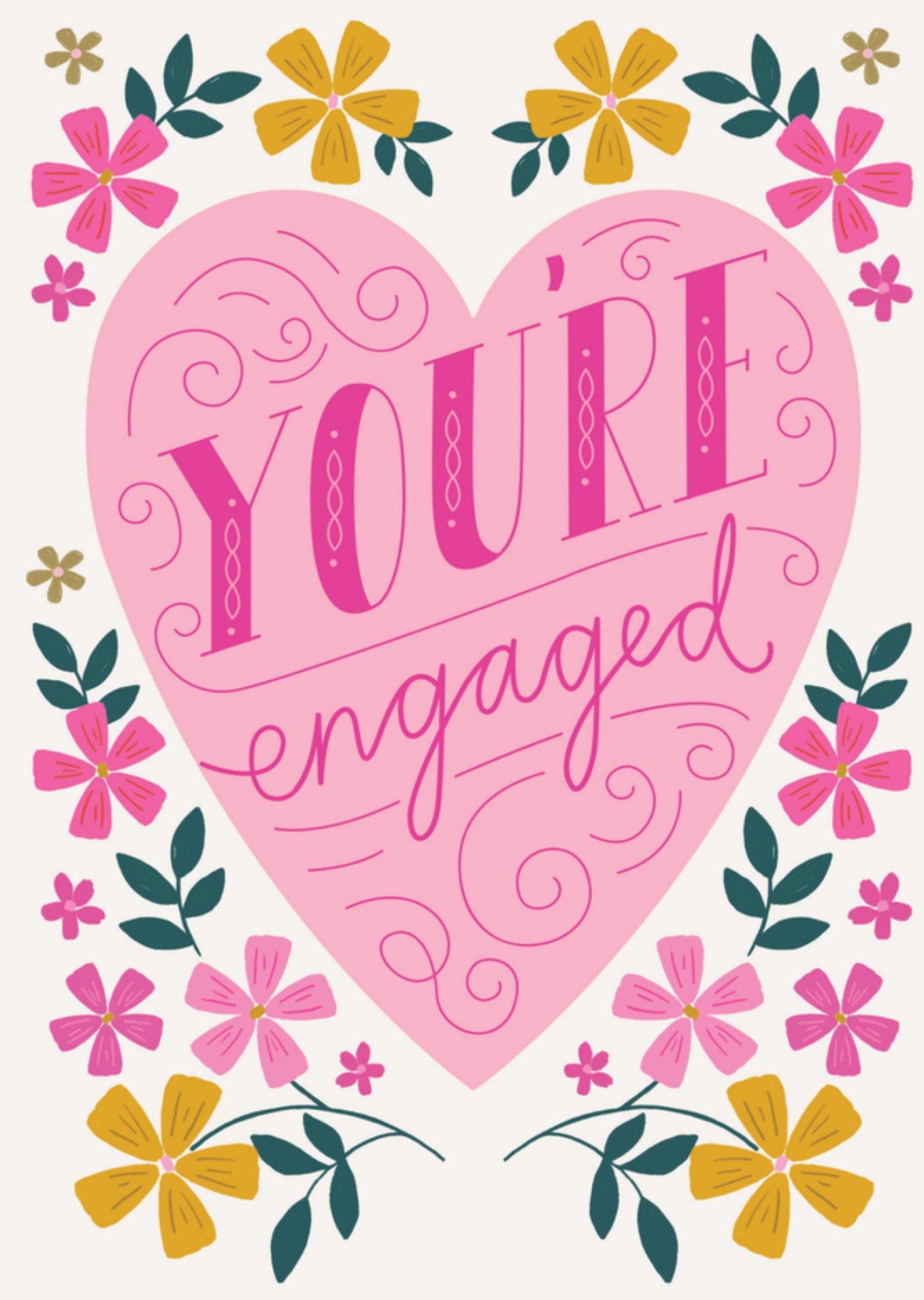 Natalie Alex Huwelijkskaart verloofd Kaart Mifkins