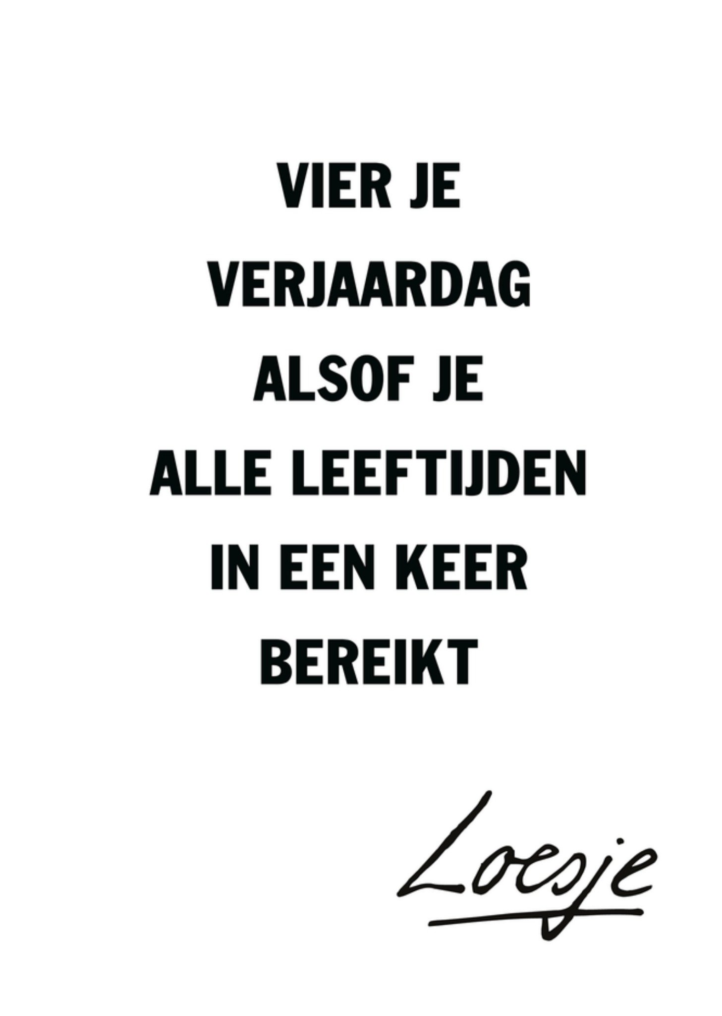 Verjaardagskaart Abraham Kaart Loesje