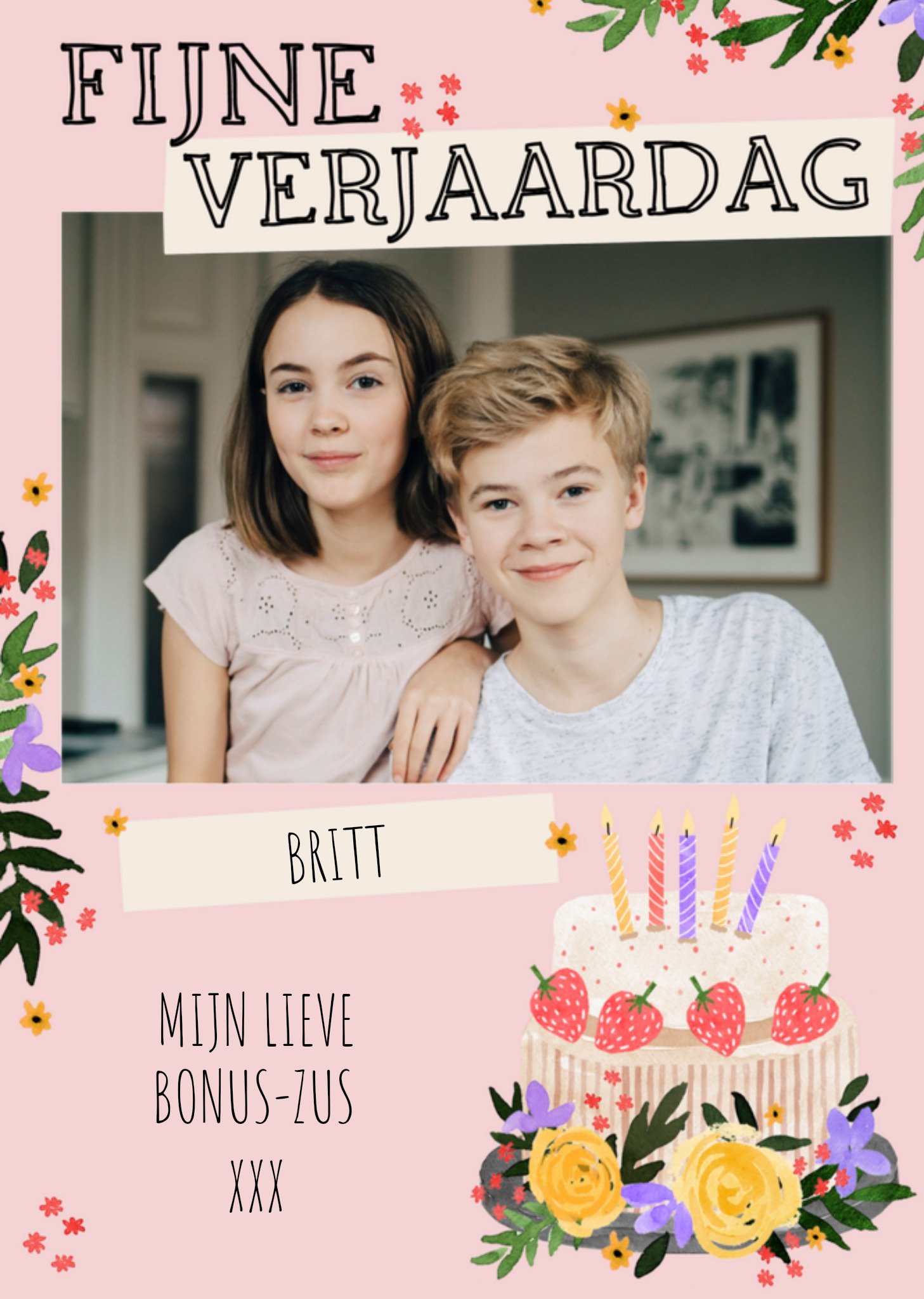 Okey Dokey design Verjaardagskaart bonus zus Kaart Making Meadows