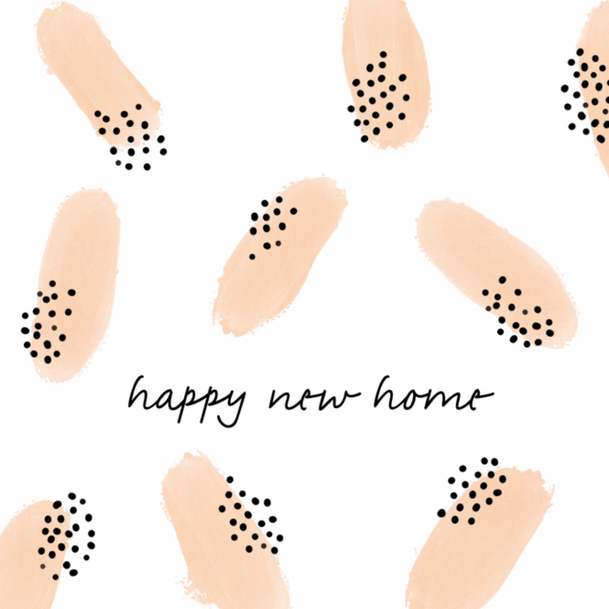Greetz Nieuwe woning kaart Happy New Home Vierkant
