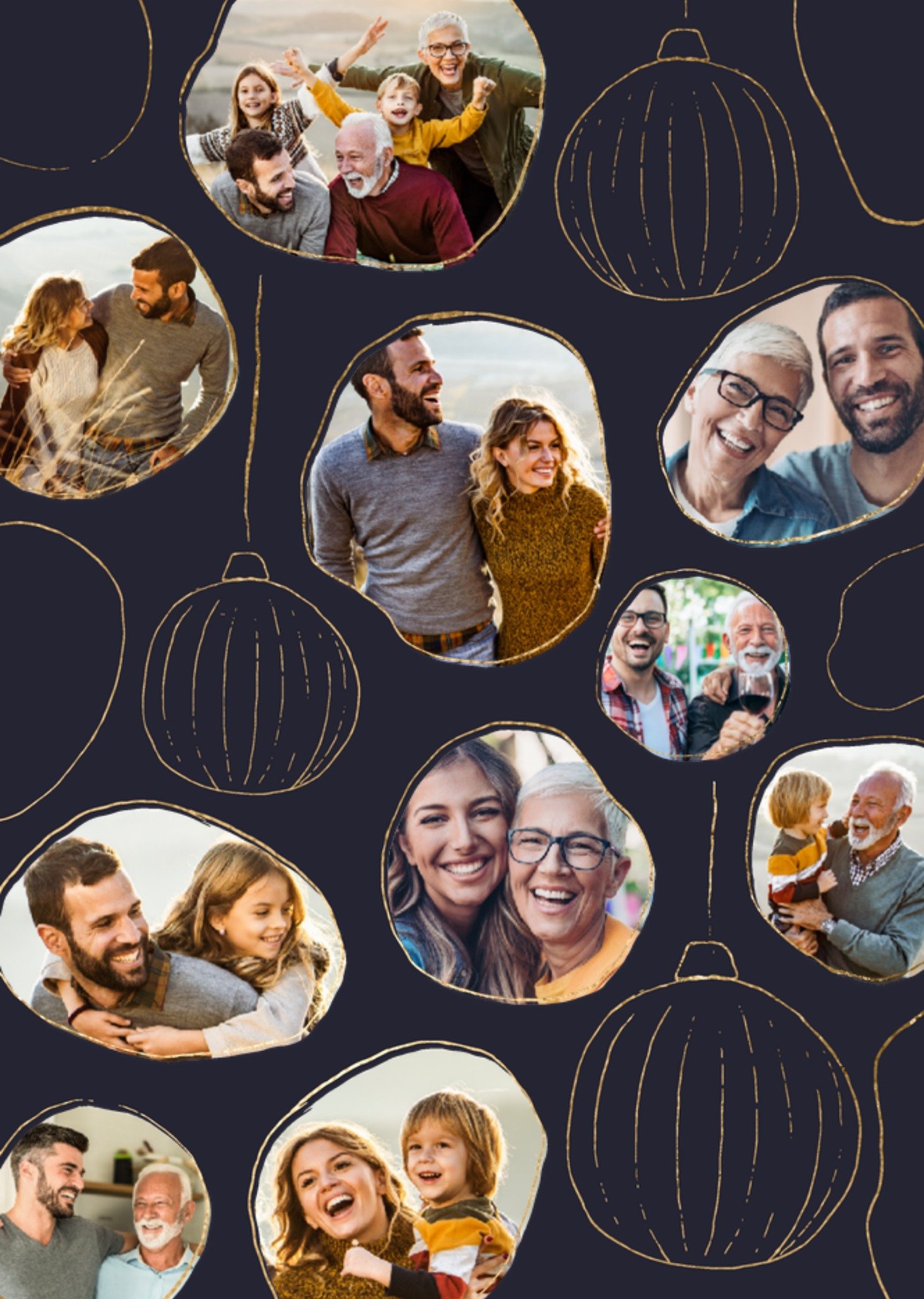 Kerstkaart Kerstballen Met fotos Greetz