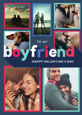 Kleurrijk Patroon Collage Voor Mijn Vriend Valentijnsdag Kaart