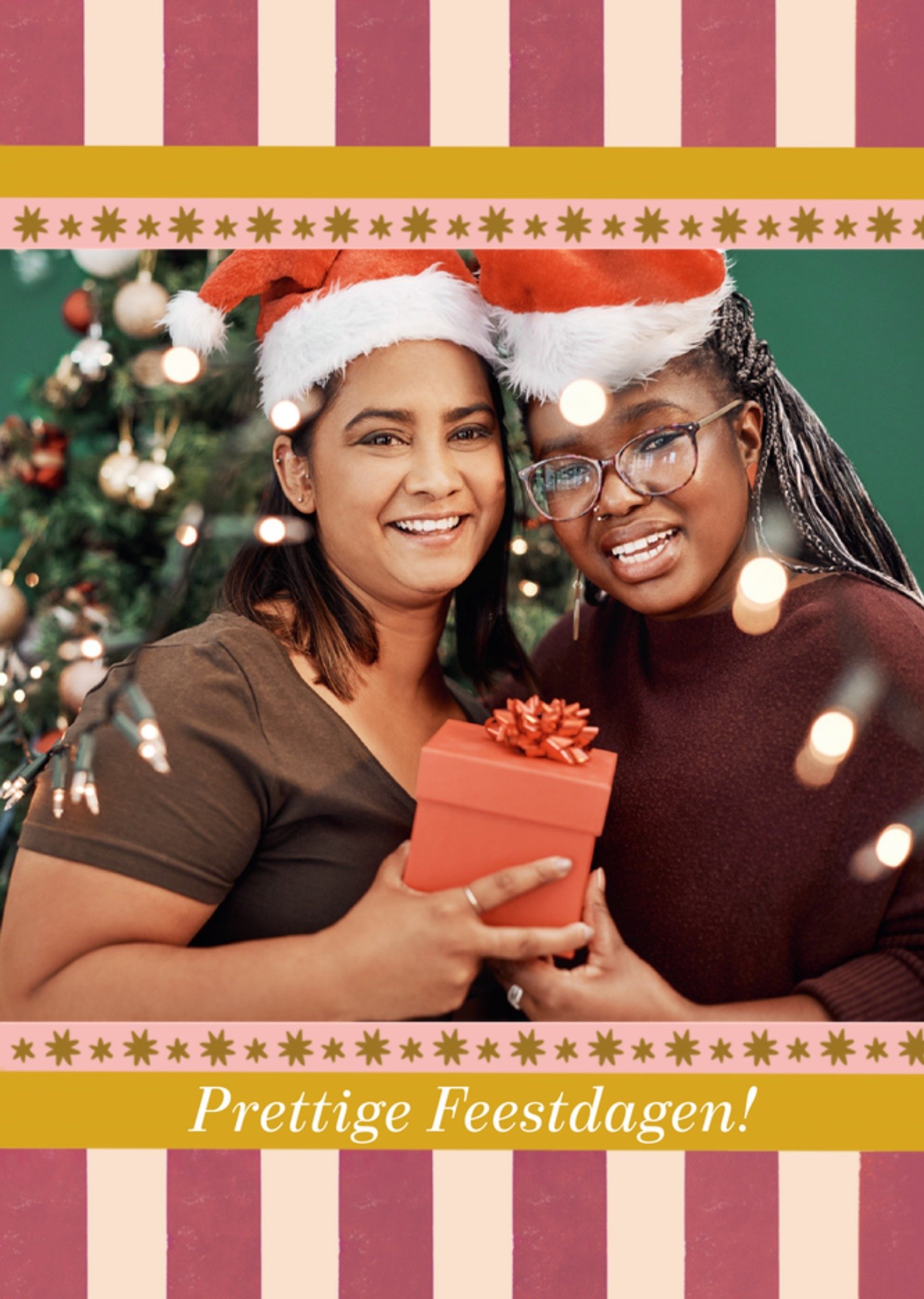 Tsjip Kerstkaart Prettige feestdagen Standard Card