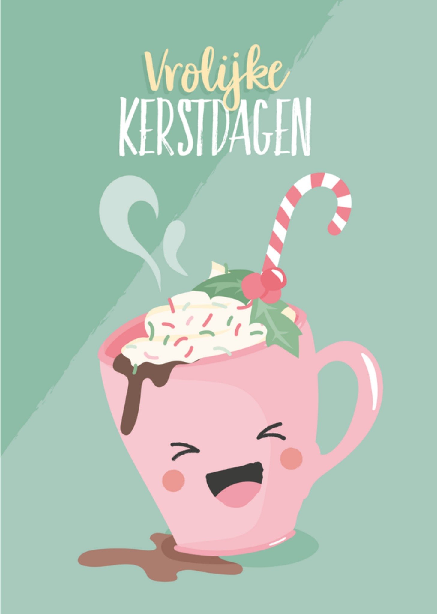 Kerstkaart Vrolijke kerstdagen Tante Kaartje