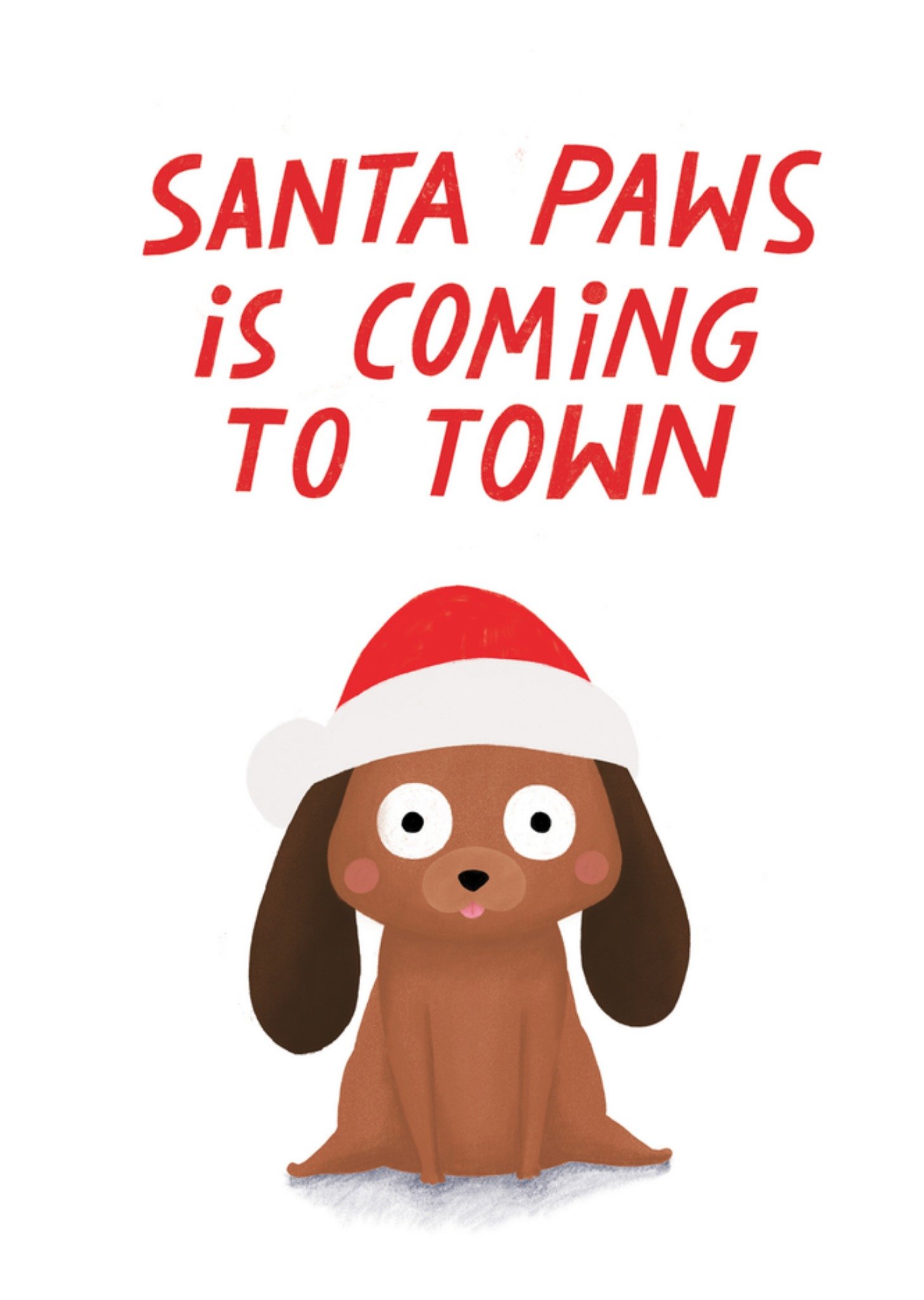 Kerstkaart Hond The Cardy Club