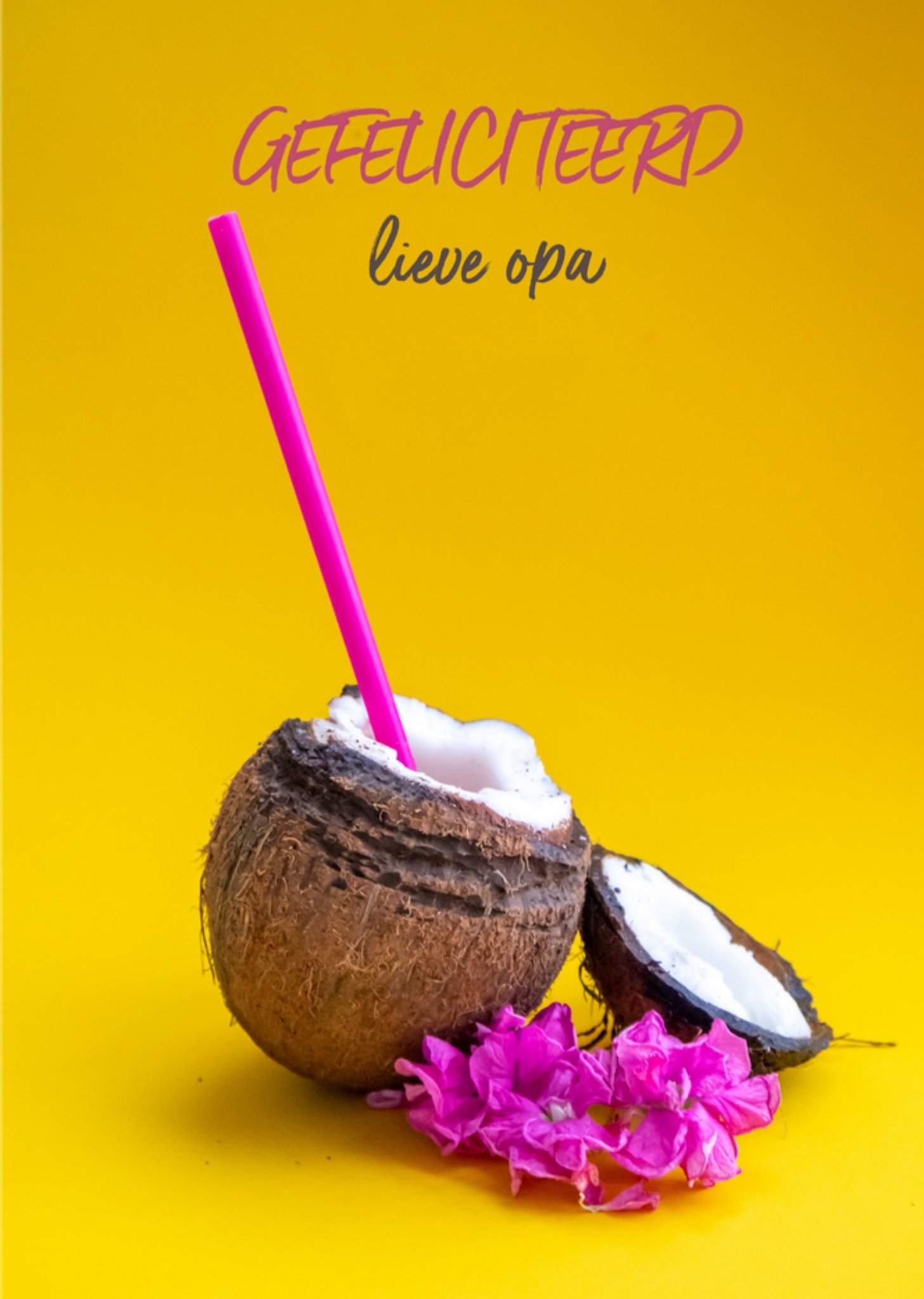 Verjaardagskaart Opa Tropisch Kaart Photoflash