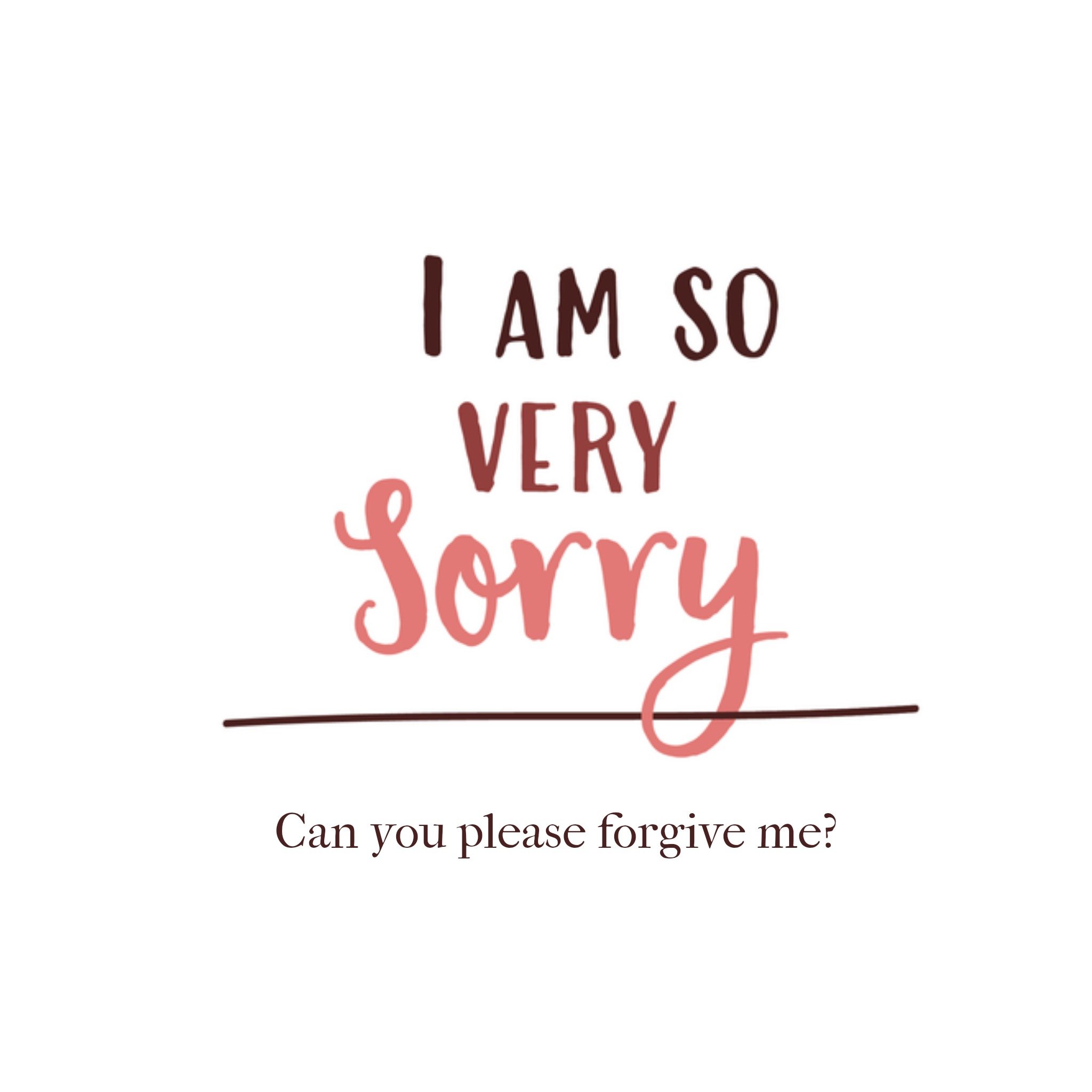 Greetz Sorry kaart forgive me Vierkant