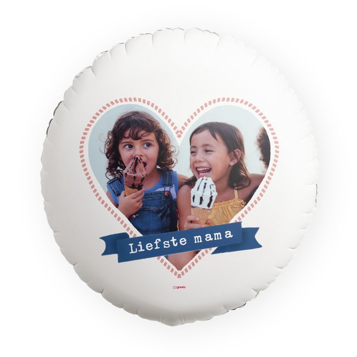 Ballon 'Liefste mama met eigen foto'