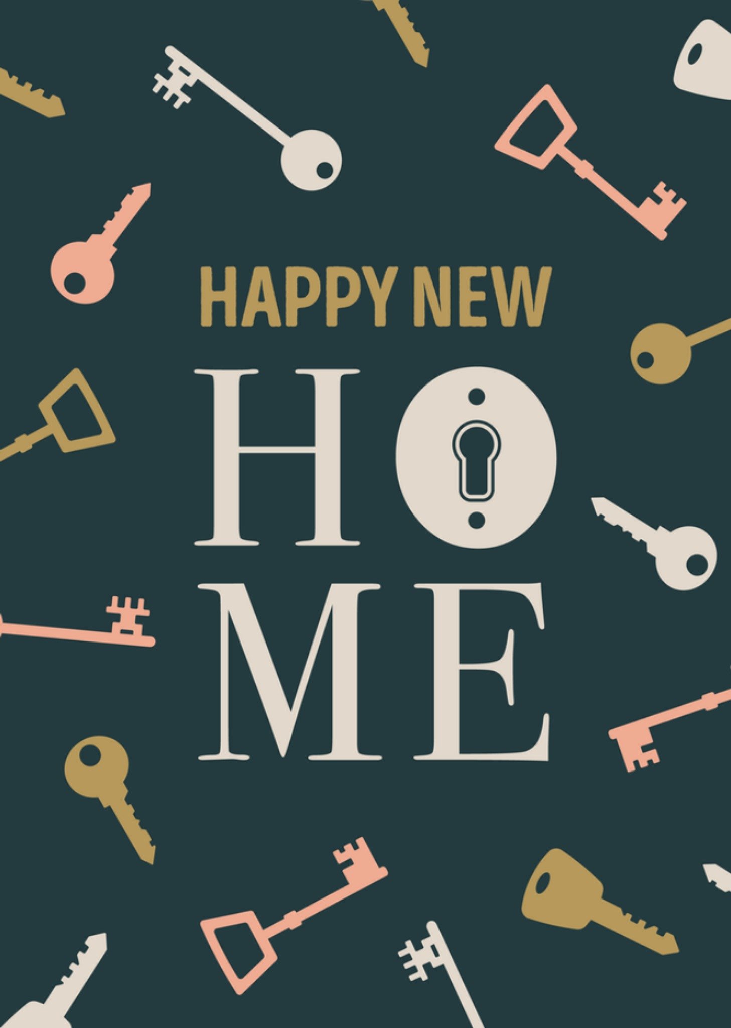 Nieuwe woning sleutels Kaart Papercute