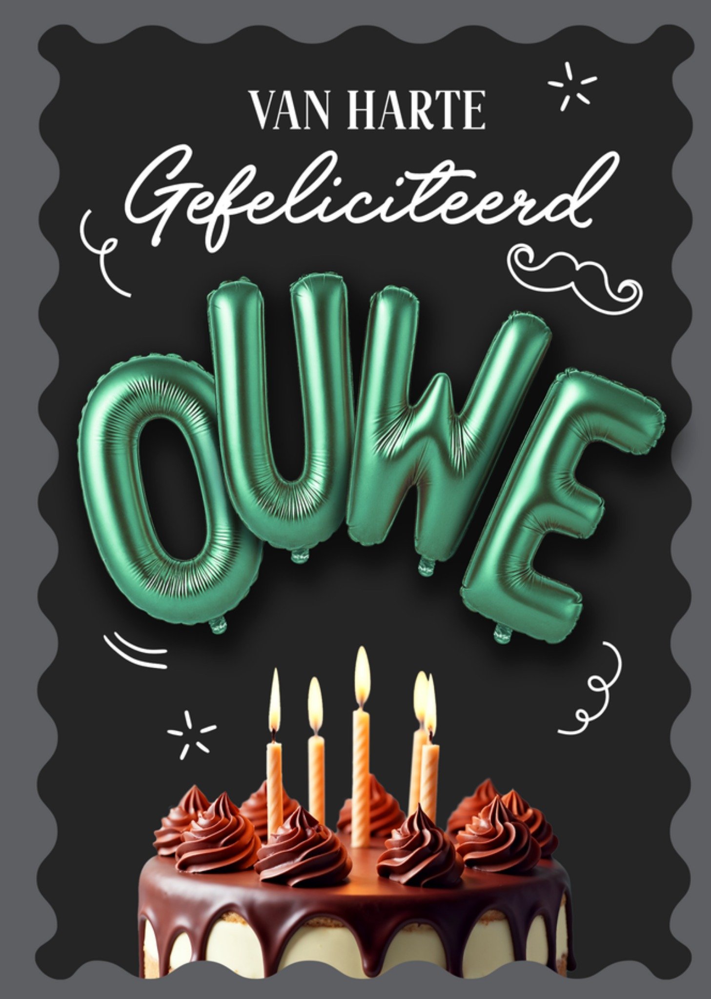 Verjaardagskaart Van harte gefeliciteerd ouwe Kaart Luckz