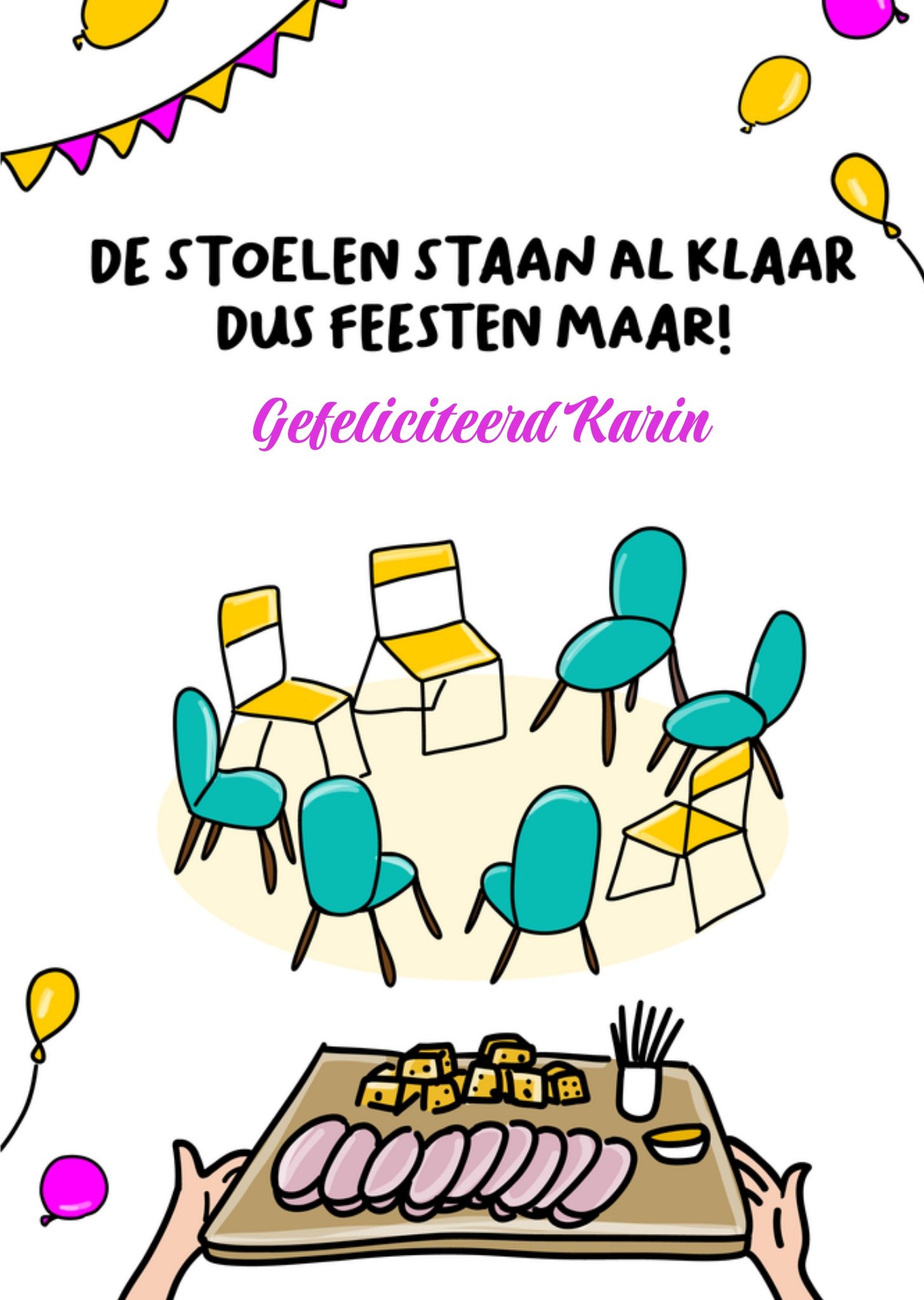 Verjaardagskaart Feesten Kaart Liefs Jansje