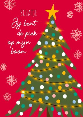 Greetz | Kerstkaart | De piek op mijn boom | Schatje