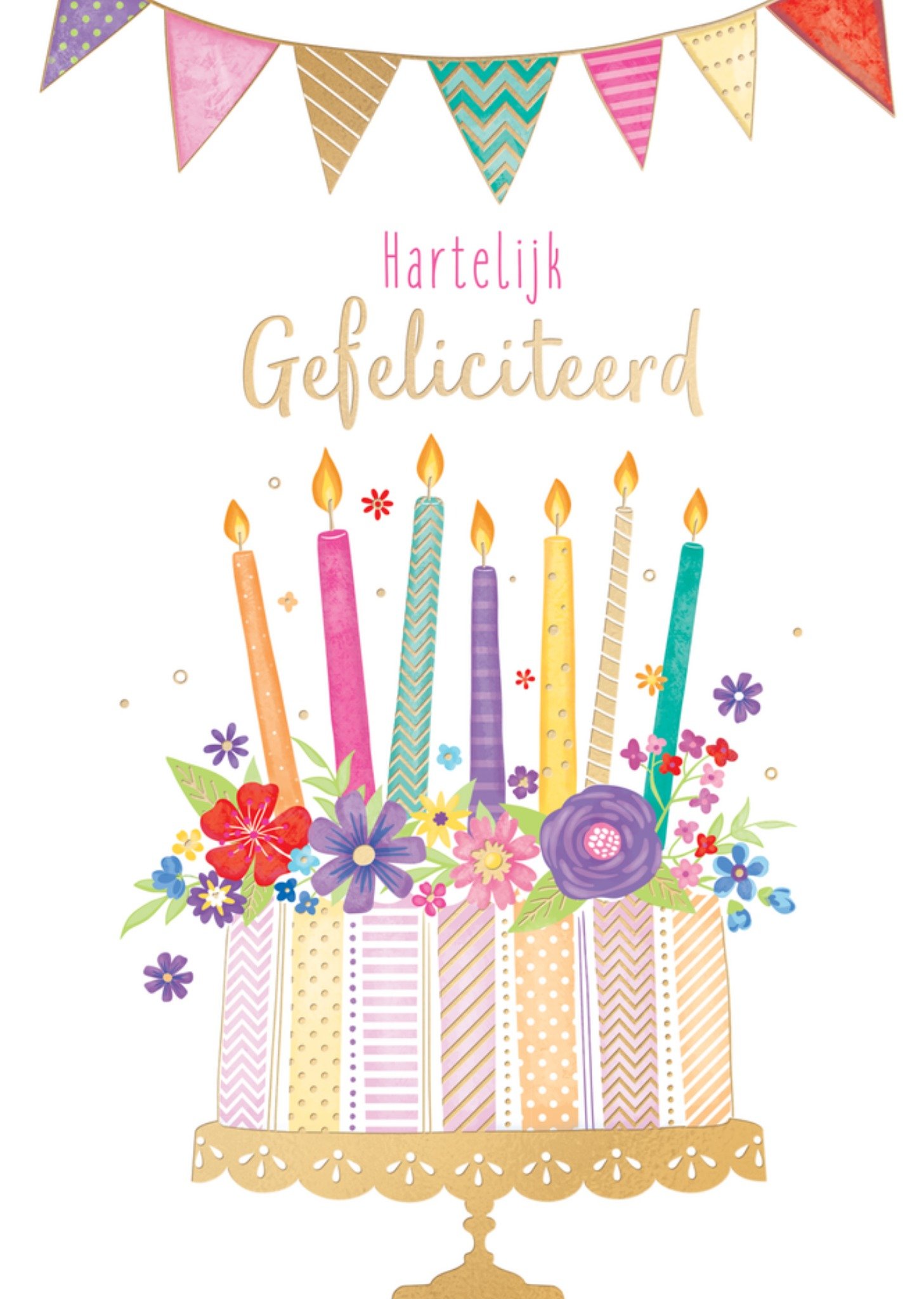 Verjaardagskaart Hartelijk Gefeliciteerd Kaart TMS