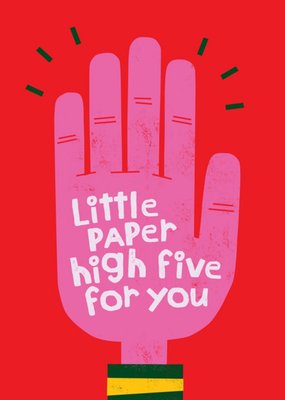Greetz | Denken aan kaart | Little paper high five for you