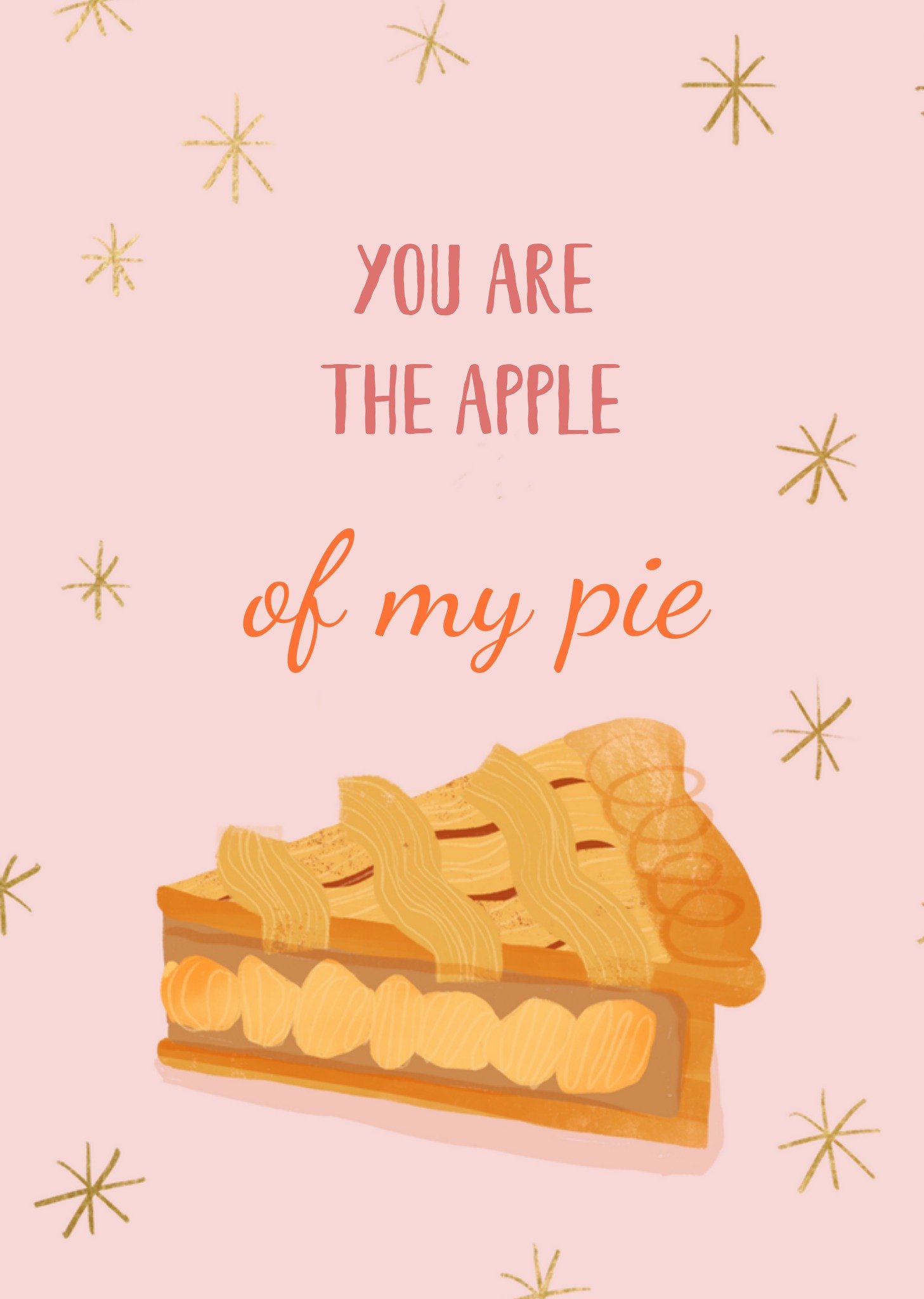 Liefde kaart Dami Draws Taart Greetz