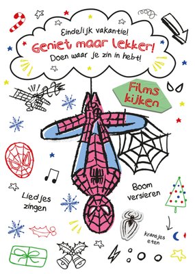 Spiderman | Kerstkaart | Tekeningen 