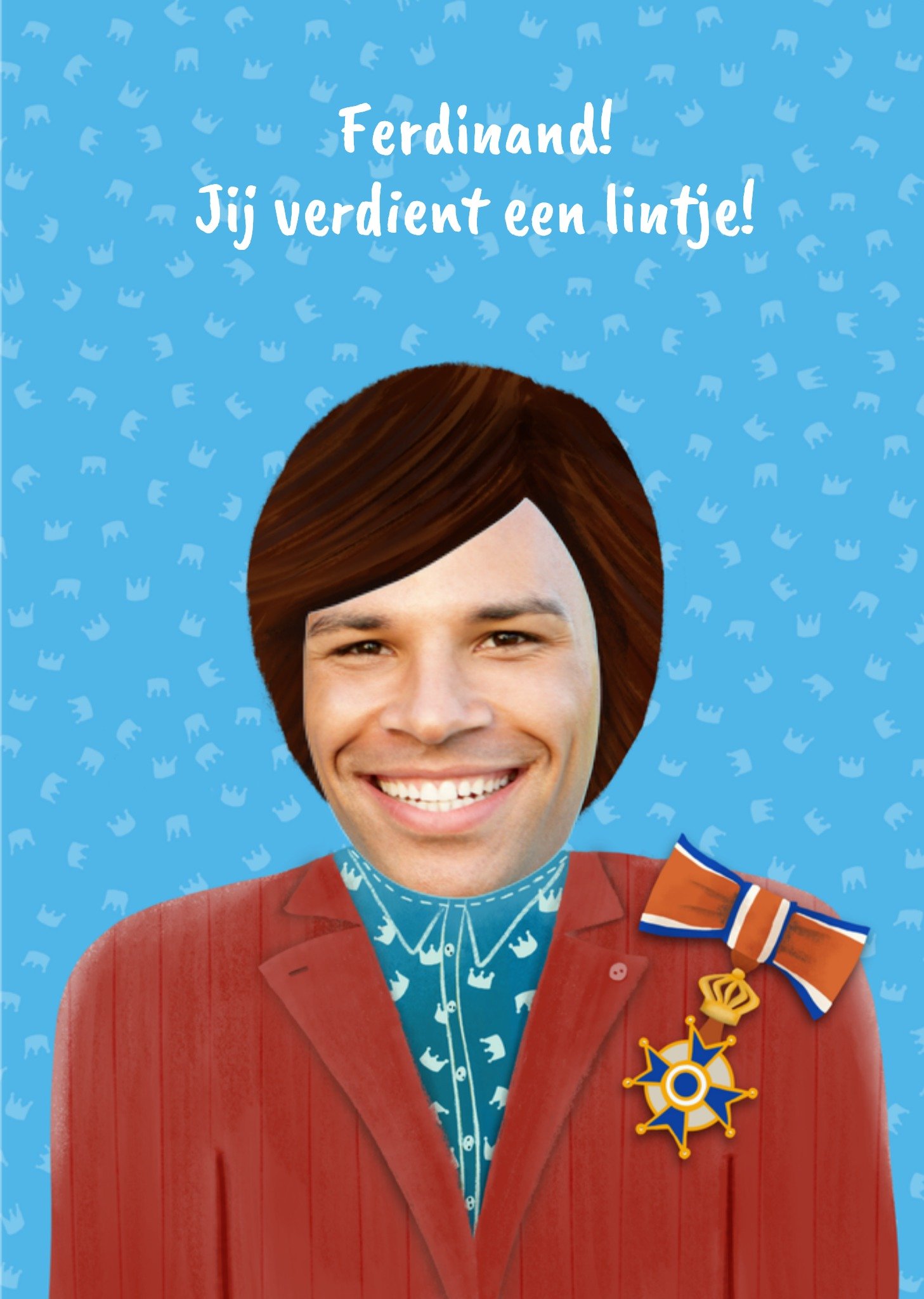 Greetz Koningsdag kaart Jij verdient een lintje! Standard Card