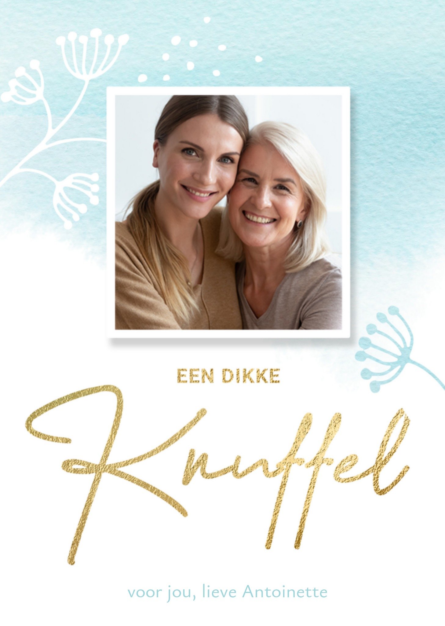 Sterkte kaart foto dikke knuffel Kaart Luckz