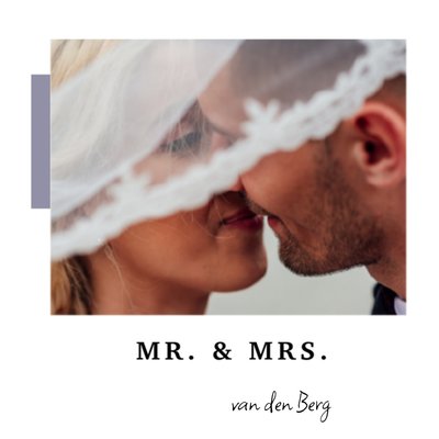 Greetz | Huwelijkskaart | Mr & Mrs