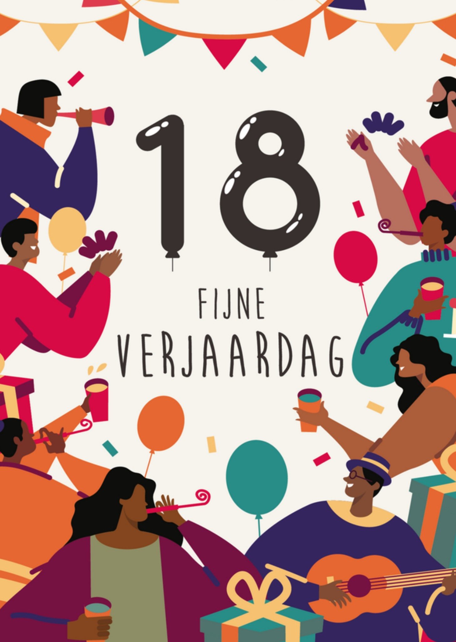 Anoela Cards Verjaardagskaart 18 jaar Kaart Anoela cards