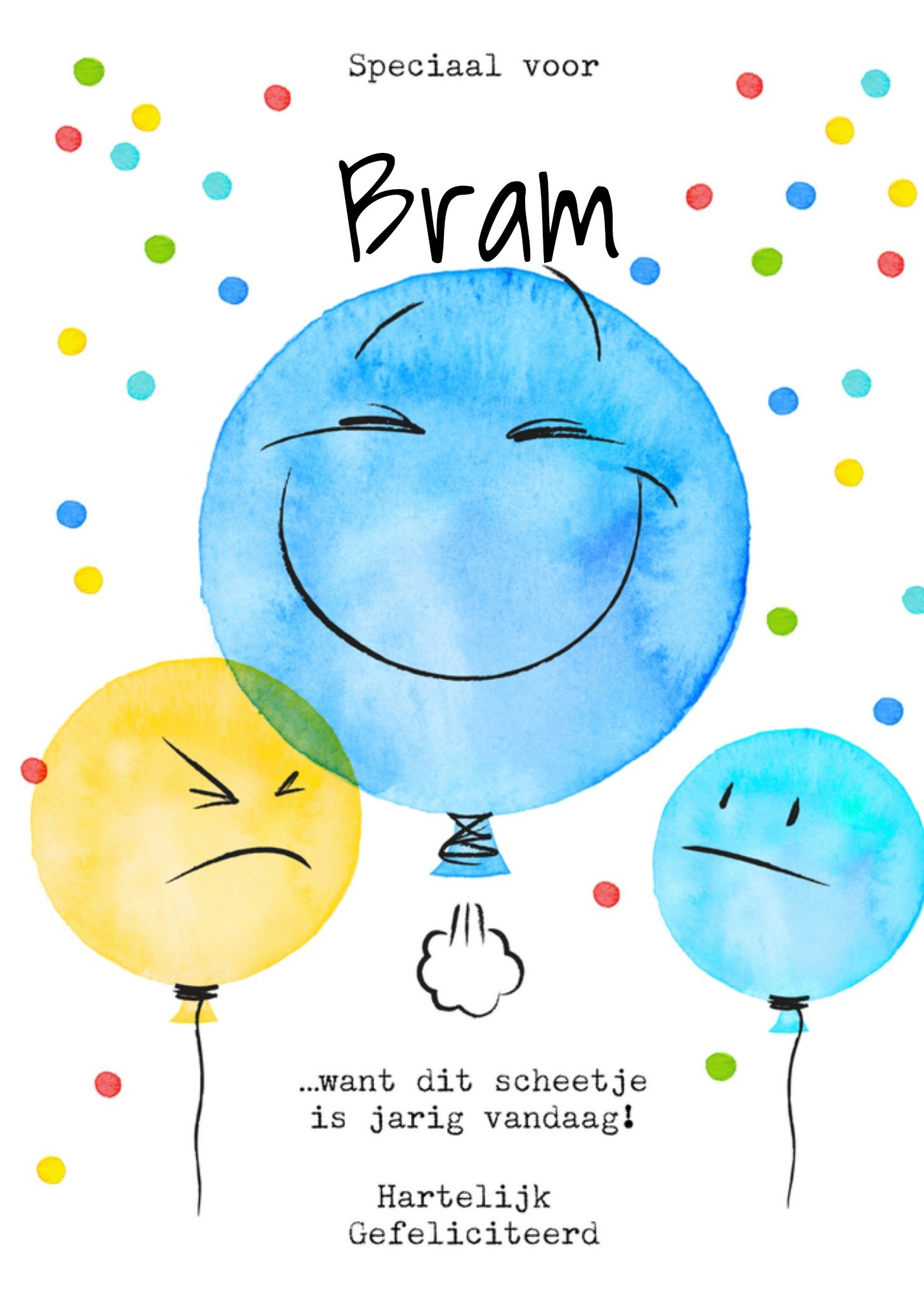 Verjaardagskaart Ballon Bright Spot