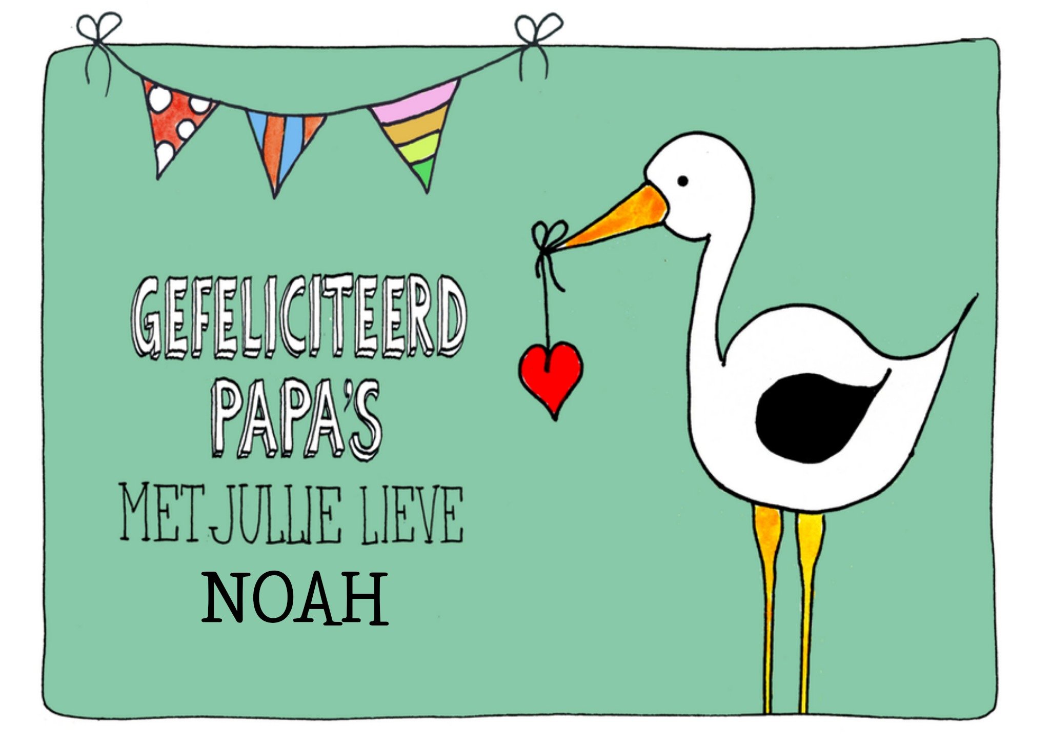 Geboortekaart Papa