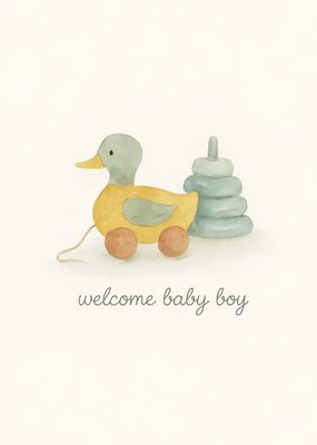 Greetz | Geboortekaart | Welcome baby boy