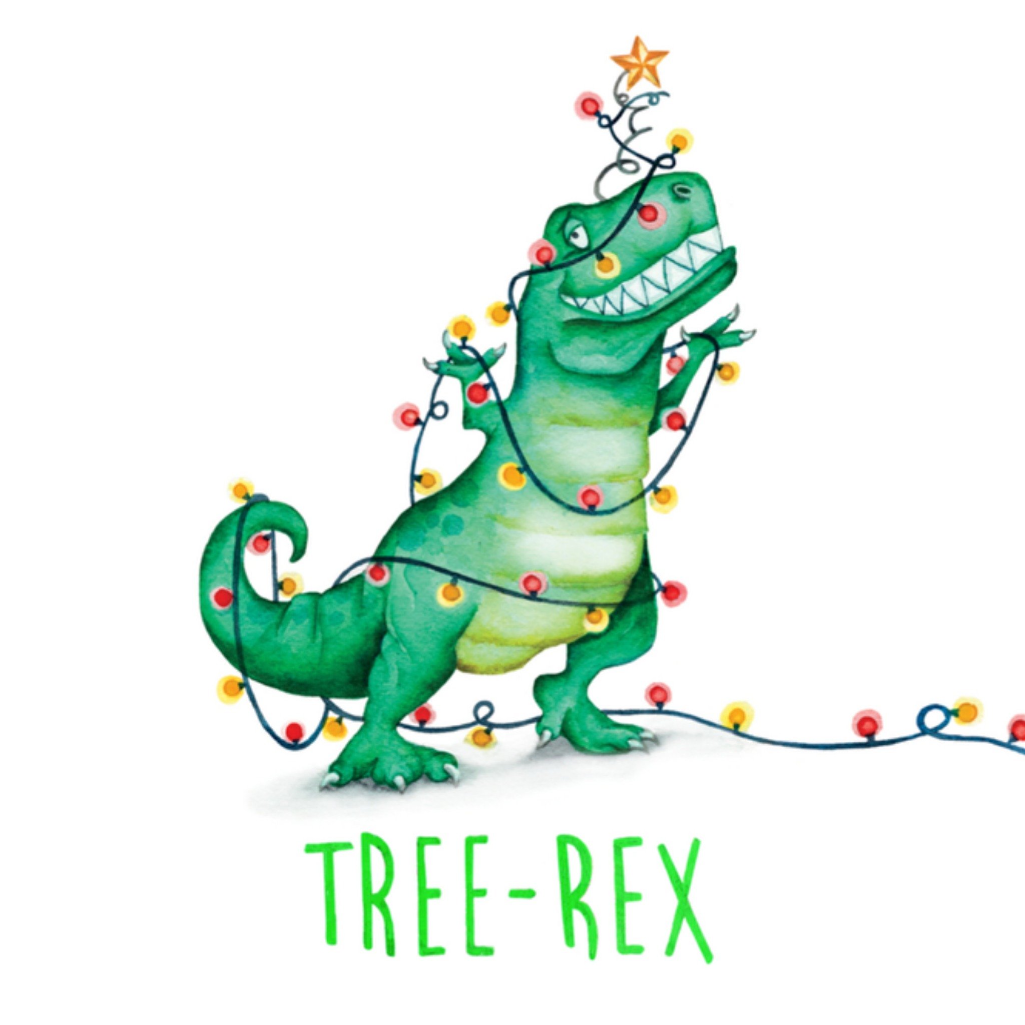 Kerstkaart Tree-rex Citrus Bunn