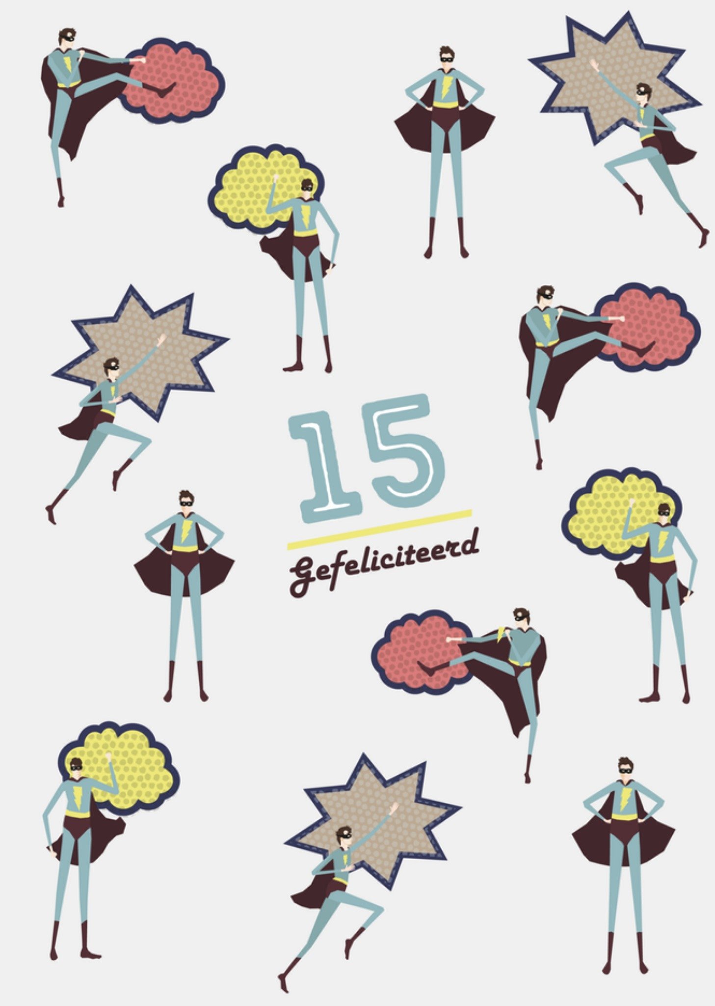 Verjaardagskaart 15 jaar Kaart TMS