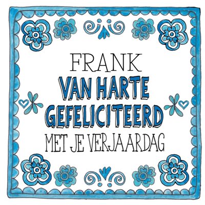 Sandysign | Verjaardagskaart | Van harte gefeliciteerd