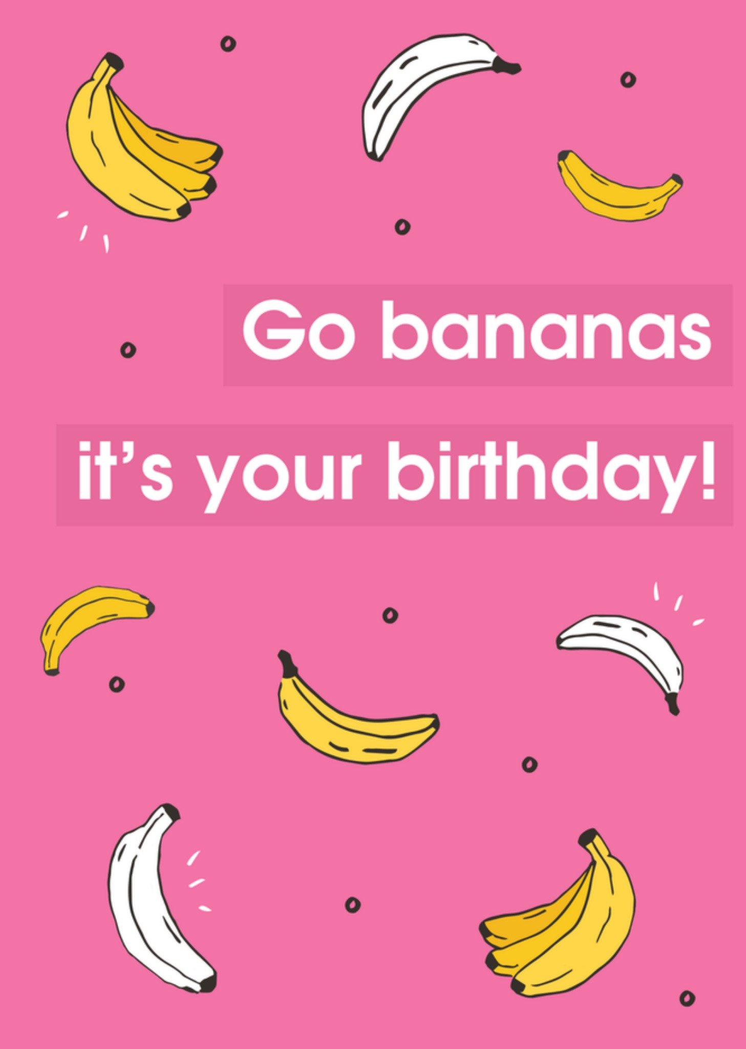 Greetz Verjaardagskaart bananen Standard Card