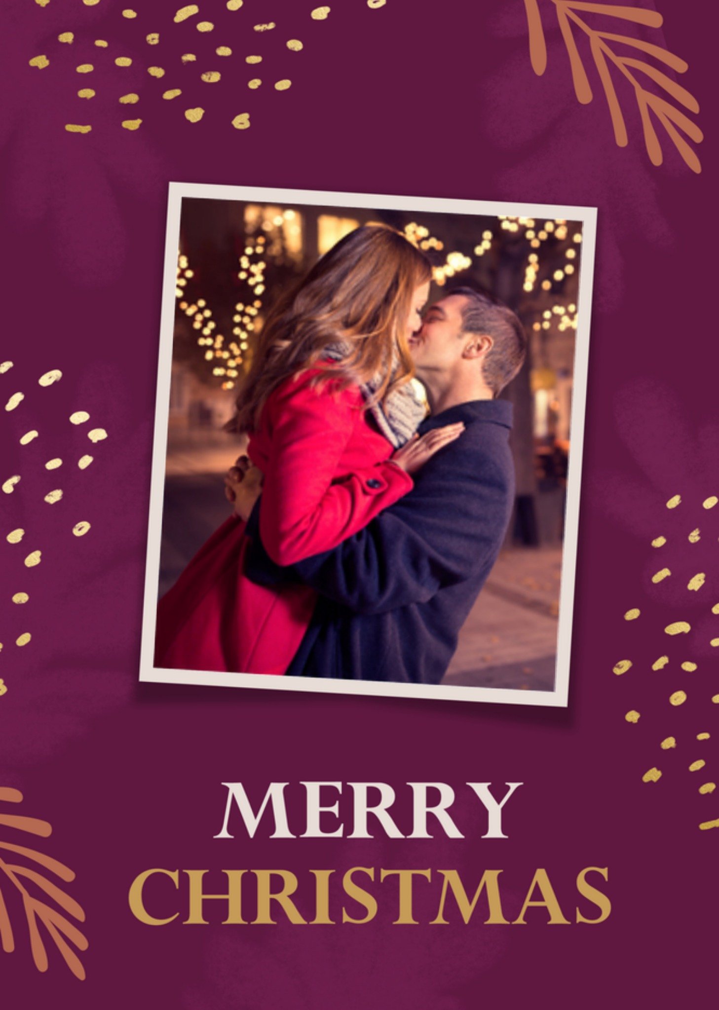 Greetz Kerstkaart fotokaart merry christmas Standard Card