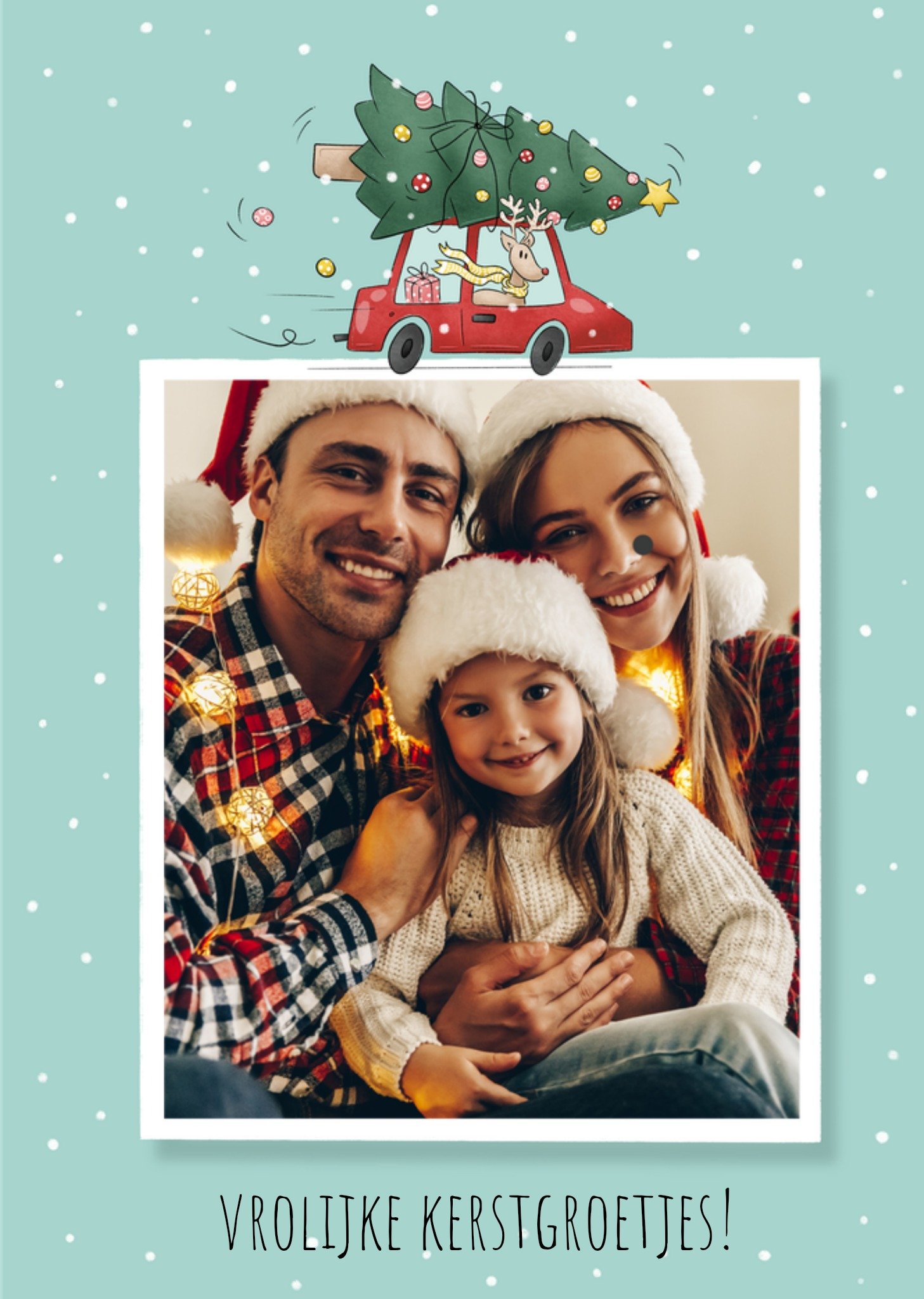 Studio Fred Kerstkaart Vrolijke Kerstgroetjes! Studio Fred Illustraties