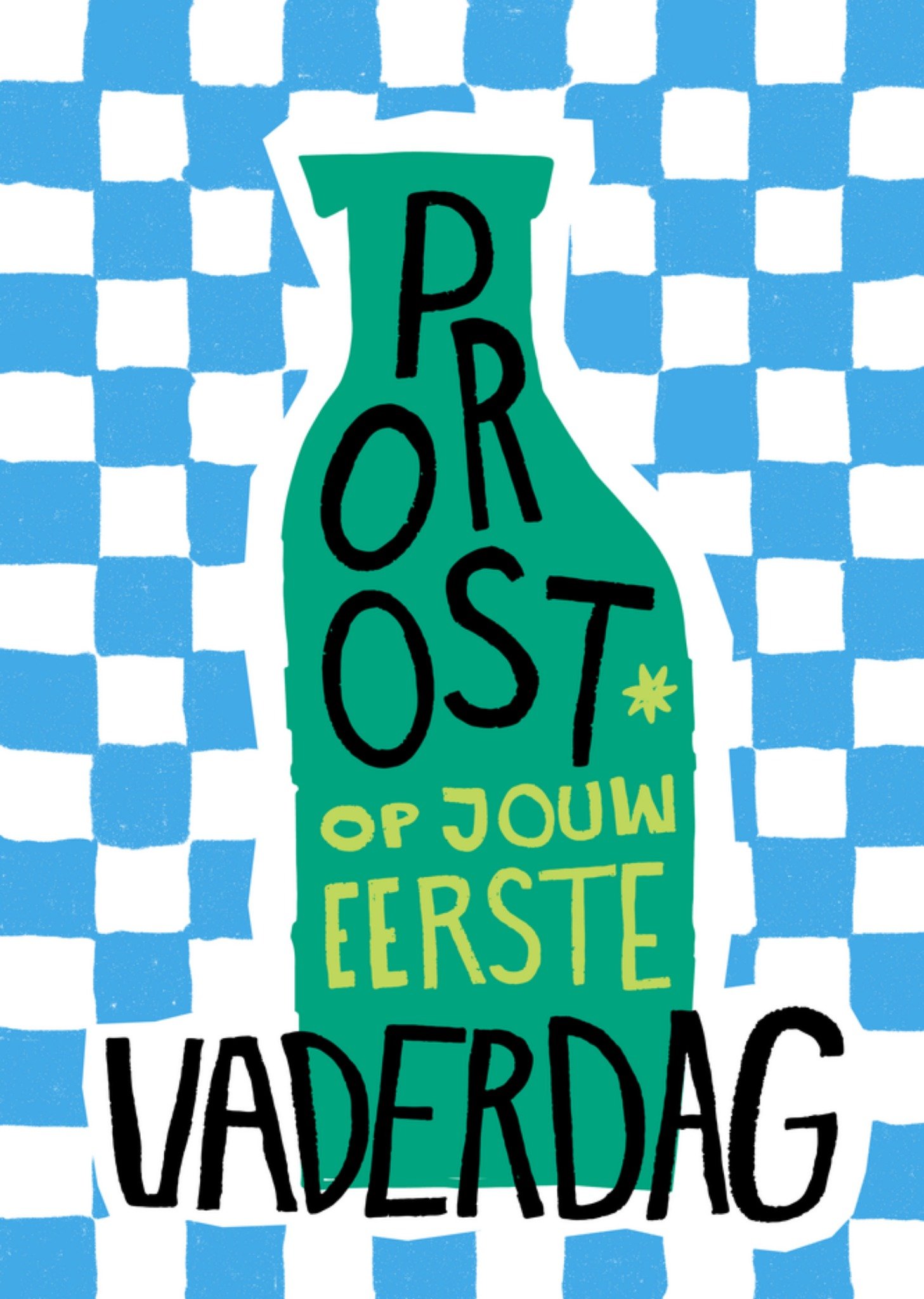 Vaderdagkaart Proost op jouw eerste Vaderdag Kaart Greetz