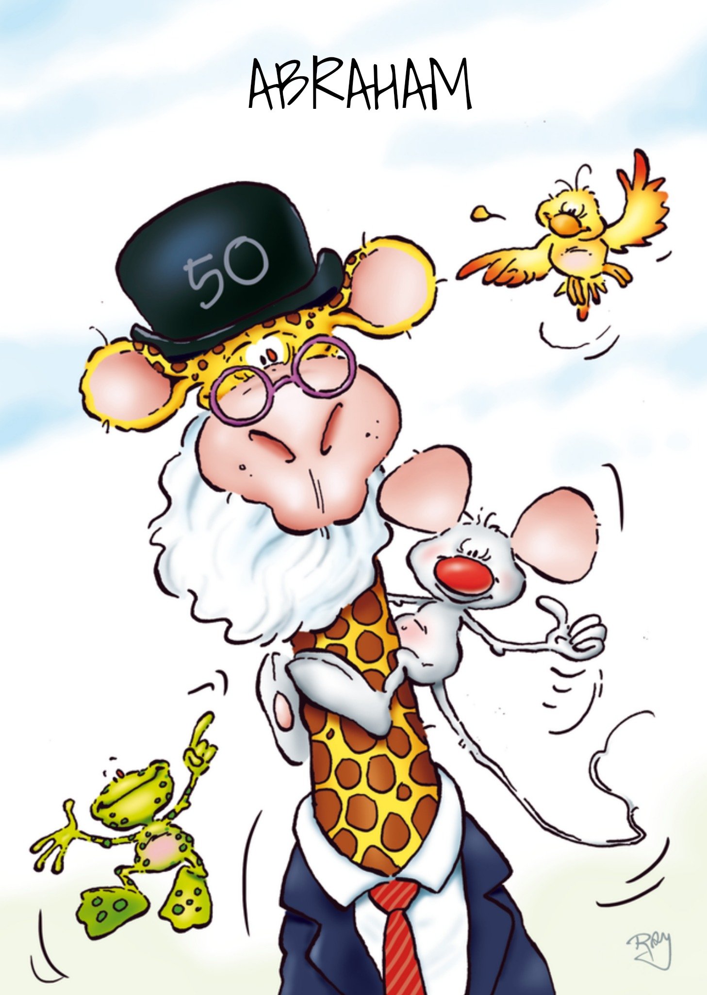 Verjaardagskaart Voor hem Kaart Doodles