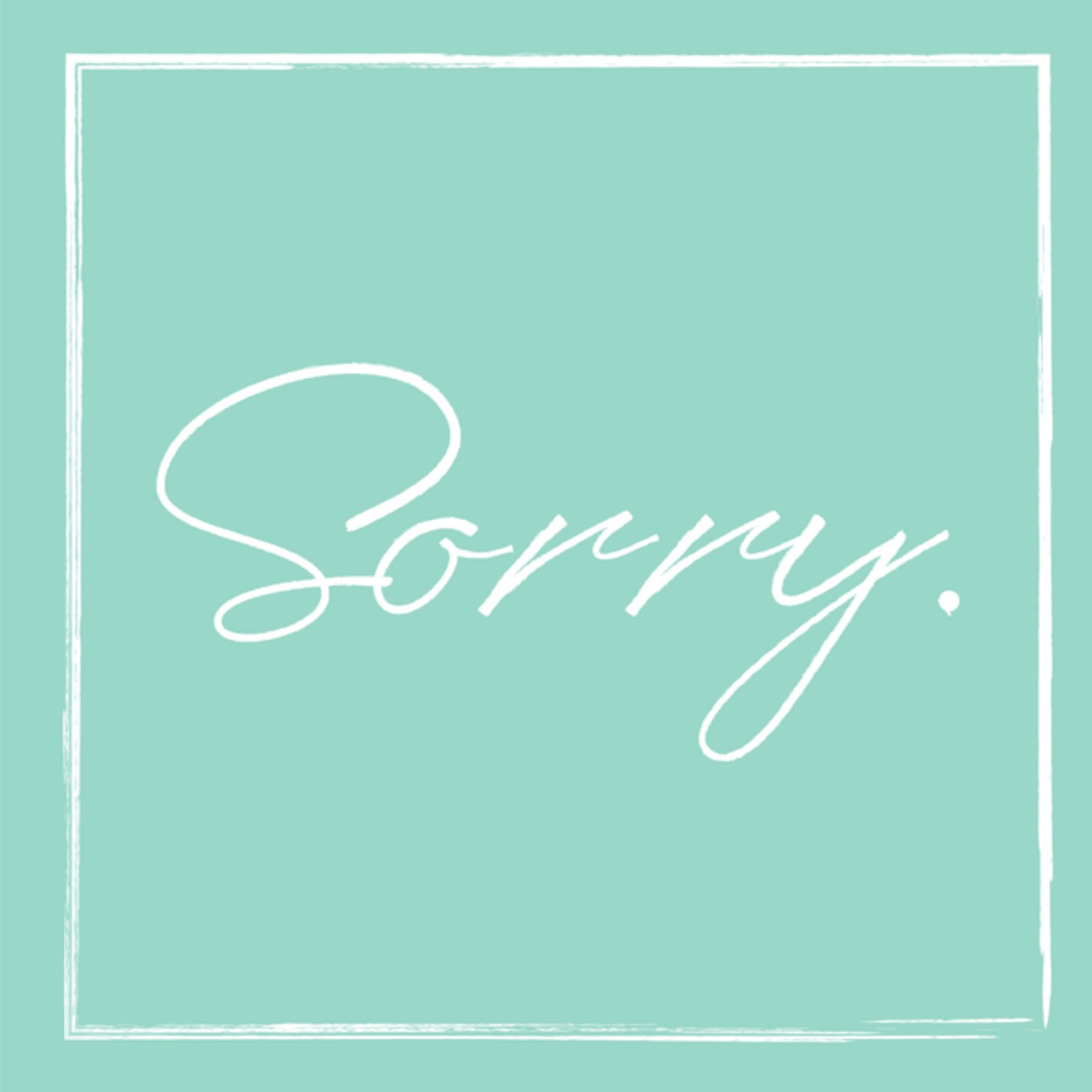 Greetz Sorry kaart sorry Vierkant