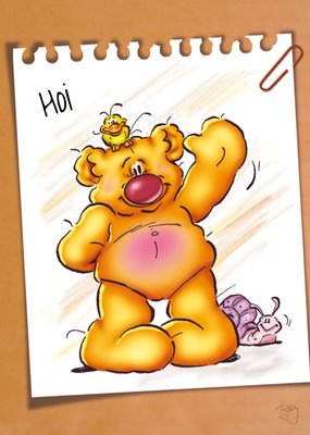 Doodles | Zomaarkaart | beer | hoi