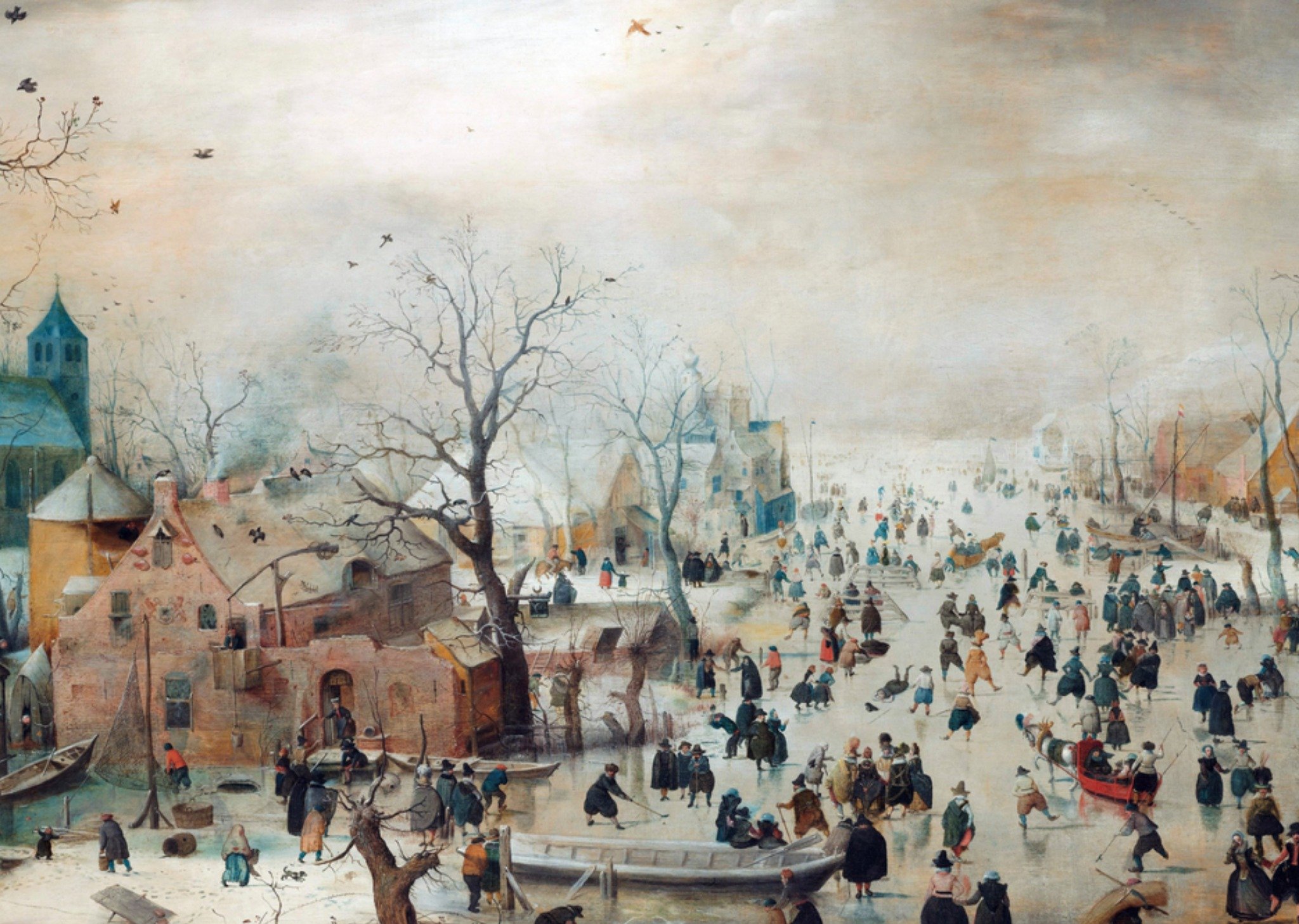 Kunstkaart winterlandschap Kaart Klaas de Jong