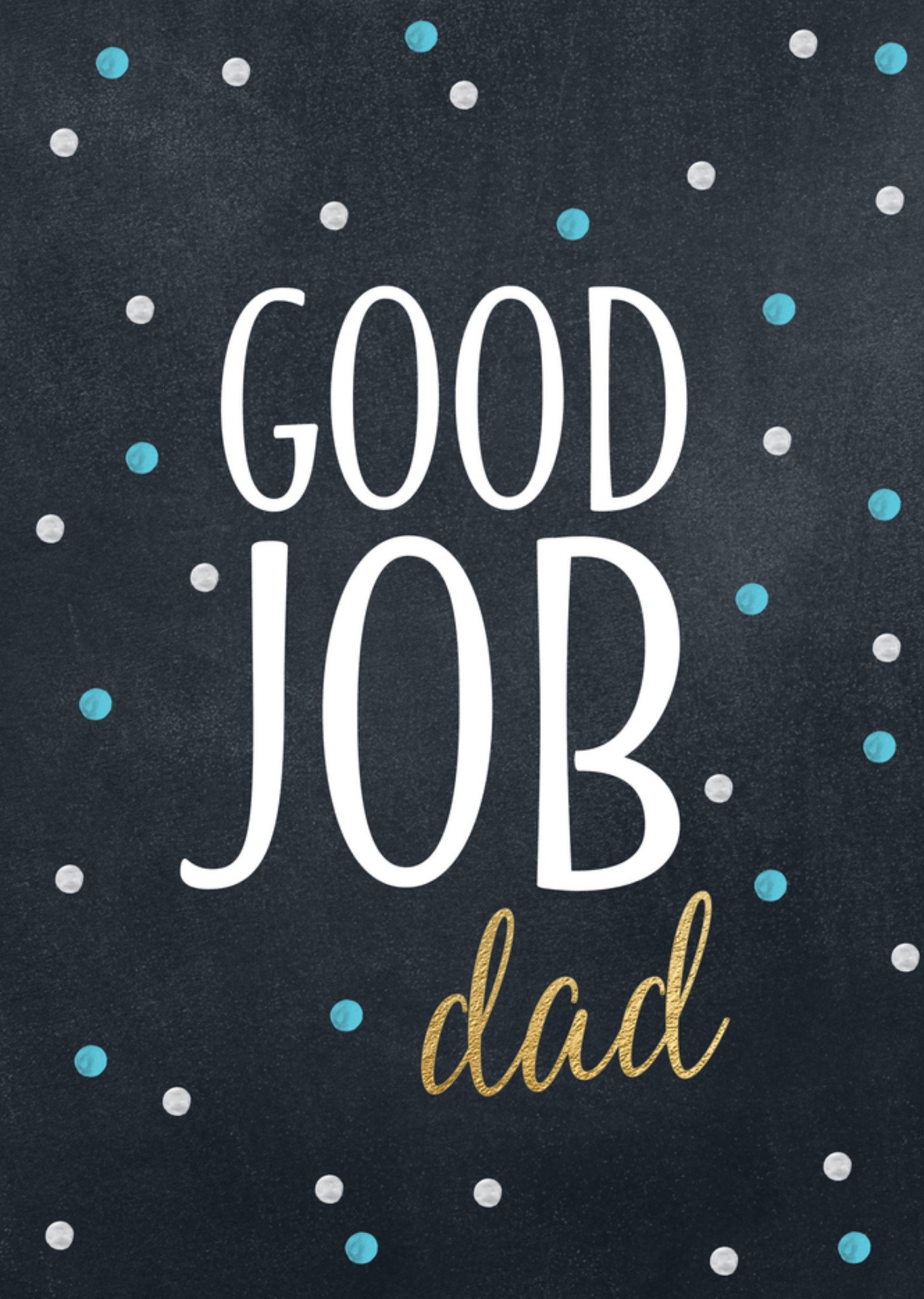 Luckz Nieuwe baan good job dad Standard Card