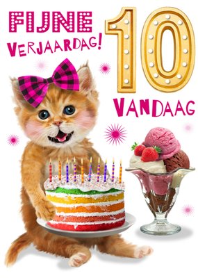 Emma Proctor | Verjaardagskaart | kat | 10 jaar