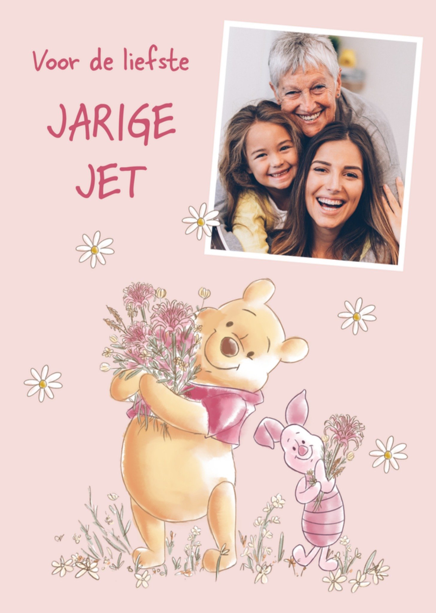 Disney Verjaardagskaart Winnie the Pooh Met foto Jarige Jet Kaart Winnie de Poeh