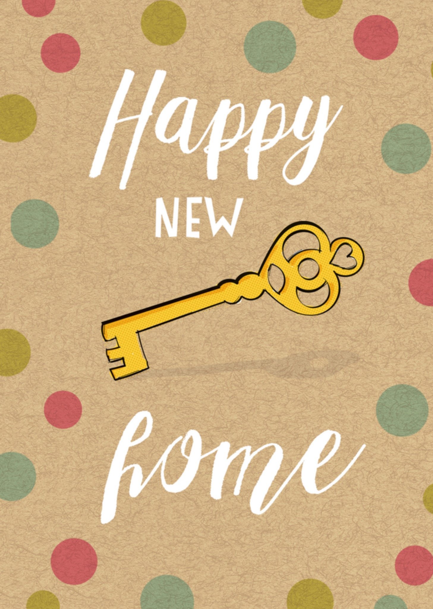 Nieuwe woning kaart Sleutel Stippen New home Kaart Paperclip