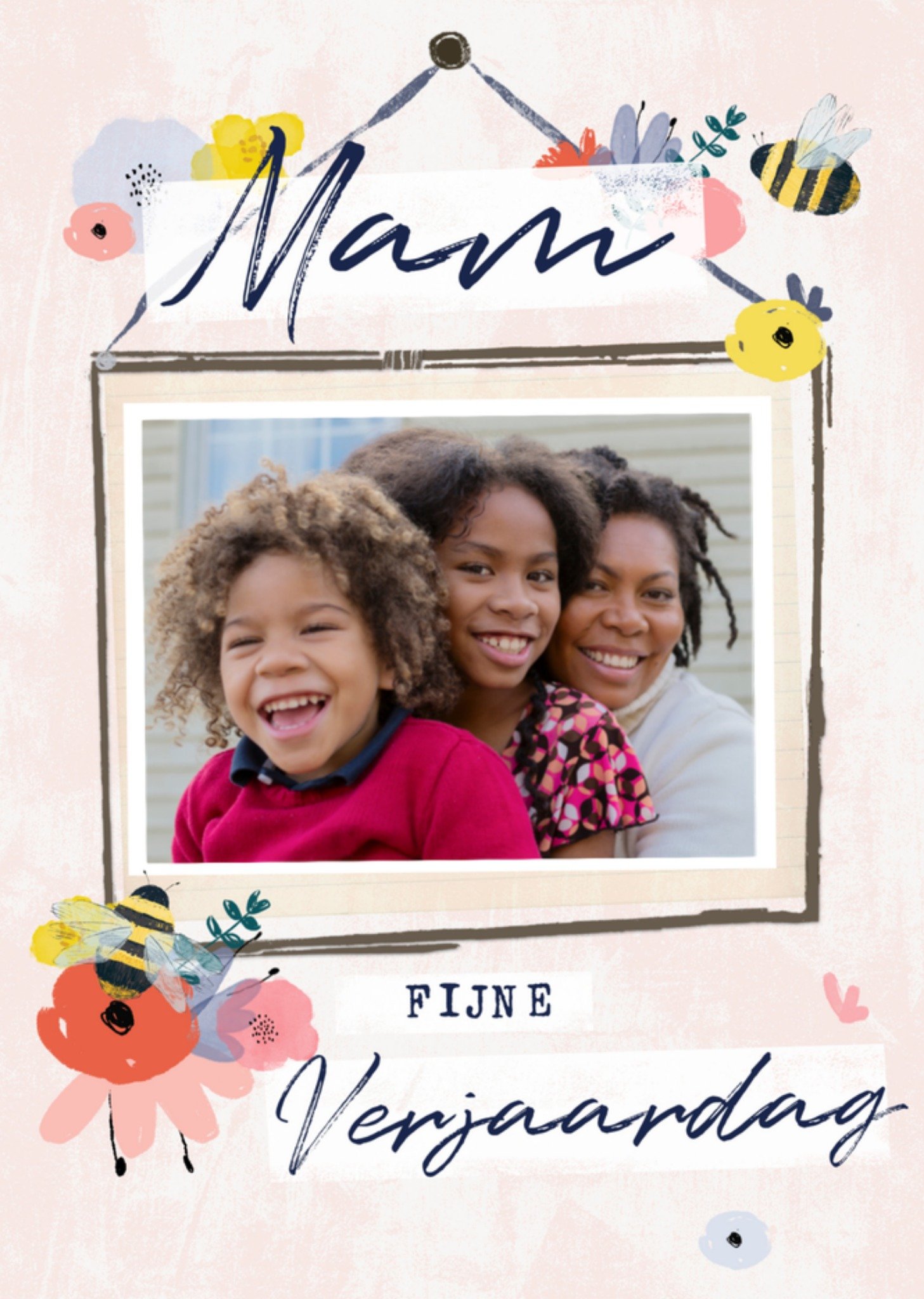 Greetz Verjaardagskaart fotokaart mam Standard Card